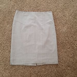 The Limited light gray pencil skirt